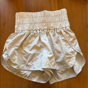 FP Movement by Free People Cream Athletic Shorts